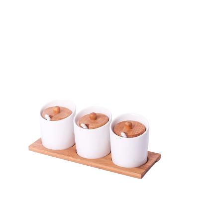 China Good Quality Minimalist Kitchen Storage Jar Set Seasoning Ceramic Bowl Dishes And Bowls for sale