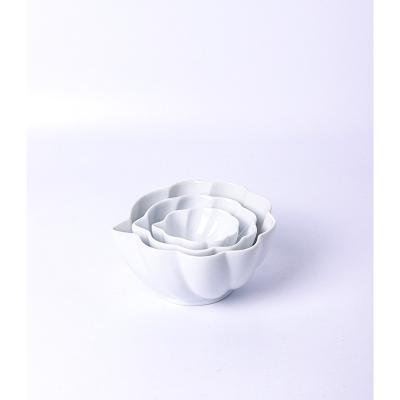 China China Factory Supply Sustainable High Quality Flower Shape Set 3 Ceramic Plates Plates Roll for sale