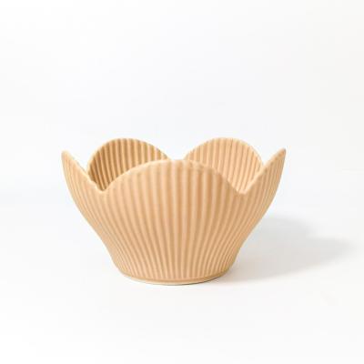 China Viable professional manufacturing ceramic sugar salad bowl for hotel office home for sale