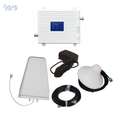 China Home/office/school basement. 900mhz 2100mhz 2600mhz Amplifier gprs Band DCS GSM Signal Repeater Tri GSM 2g 3g 4g Mobile Signal Booster for sale