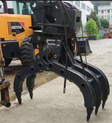 China Backhoe Roterende graafmachine Grijp Hydraulische Roterende Grijpers OEM ODM Te koop