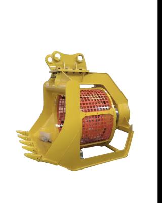 China 5-120T Excavator Rotary Screening Bucket Capacity 1.1m3 for sale