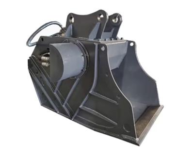 China Excavator Attachments Heavy Duty Rock Stone Crusher Bucket For 12-22 Ton Excavator for sale