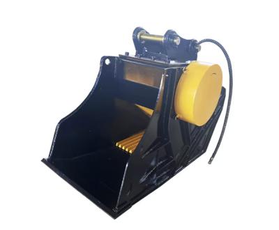 Κίνα 360 μοίρες Excavator Crushing Bucket 12-22 Τόνων Σιδηρουργικό Συσσωρευτή Βασάλτου προς πώληση