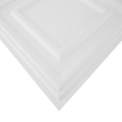 China Integrated Ceilings 600 X 600mm White Lightweight Waterproof PVC Ceiling Tiles PVC Ceiling Panel for sale