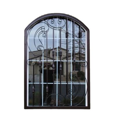 China 2021 Newest Folding Decorative Screen Security Window Guard Security Iron Window Bars Grill Designs Customized OEM for sale