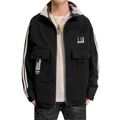 China Mens Waterproof Jackets Printed 2021 Large Woven Spring Pockets for sale