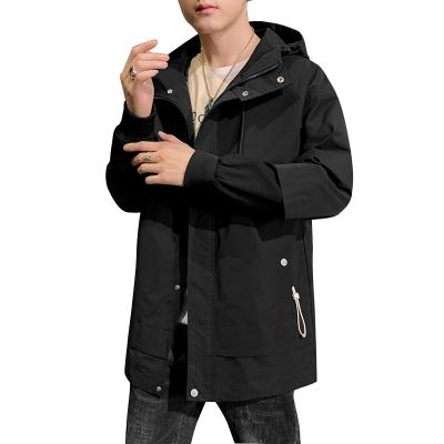 China Mens Waterproof Jackets Woven Casual Zipper Hooded Custom Logo for sale