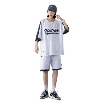 China QUICK DRY Summer Mens Clothes Short Set Casual Two Piece Cotton for sale