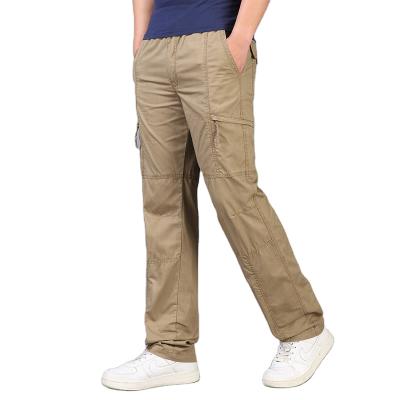 China Casual Anti-wrinkle Summer Cotton Long Cargo Men's Breathable Pants for sale