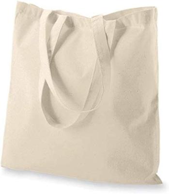 China Cotton Tote Bag Lightweight Medium Reusable Recyclable Economic Grocery Cloth Bags for sale