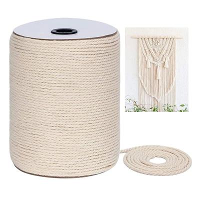 China Universal Creative Viable Cotton Rope Diy Cotton Rope Strands Twisted Macrame Cotton Rope For Wall Hanging Crafts for sale