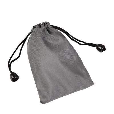 China Recyclable Custom PU Leather Waist Pouch Logo Bag Tote Drawstring Bags With PP Rope for sale