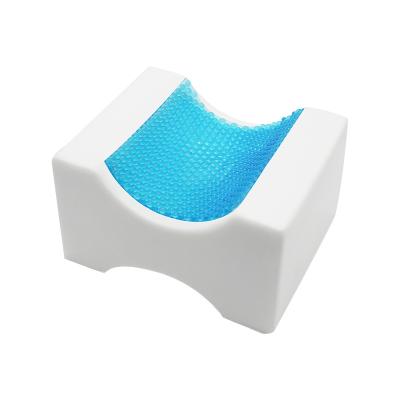 China Anti-Static Cheap Memory Foam Leg Pillow Gel Knee Cooling Pillow For Sciatica Relief for sale