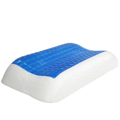 China Hotel Anti-Static Custom Sleep Memory Foam Gel Bed Pillow With Cover Rucci Material Wedge Gel Pillow Cooling Support for sale