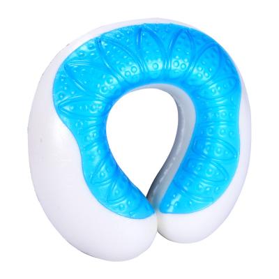 China Anti-Static Foam U Shaped Pillow Memory Gel Neck Cooling Cervical Protective Pillows Travel for sale