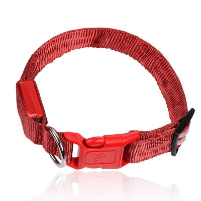 China Pet Spare Products Good Quality Rechargeable USB LED Dog Collar Dog Collar for sale