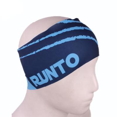 China Reflective print; Comfortable Soft Support Customized Services Fashion Pattern Non-Slip Sweatband Adjustable Elastic Sports Headband For Yoga for sale