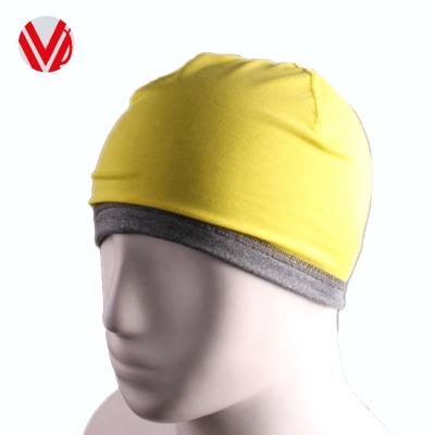 China breathable & Elastic Slouchy Hat Working Beanie With Custom Logo Fashion Waterproof Cheap Gym Slouchy Satin Striped Hat for sale