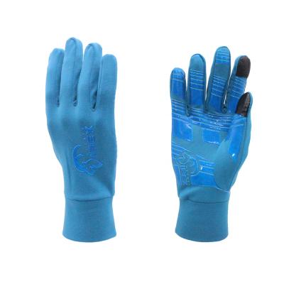 China Raincoat ; hot ; Wholesale Fashion Lightweight Thin Durable Blue Ski Running Gloves Thermal Touch Screen Comfortable for sale