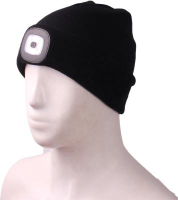 China 2021 Most Popular COMMON Keep Warm Comfortable Adjustable Custom Knit LED Beanies For Winter Activity for sale