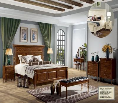 China Bedroom Furniture Set Storage, Bed, Wardrobe, Dressers, Chest, Nightstand for sale