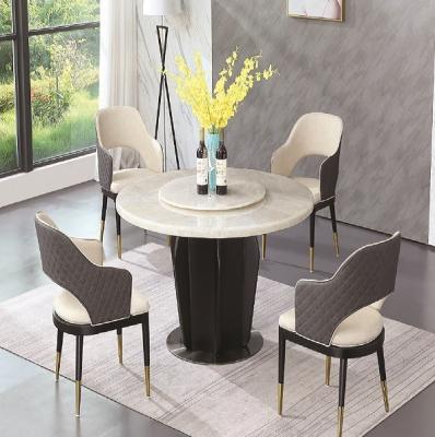 China Contemporary round dining room table,stone,dining room furniture,marble design,luxury for sale