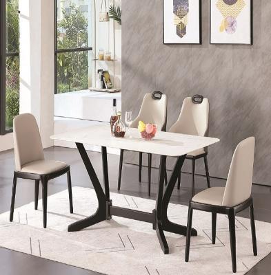 China Round light beige dining table, stone top, rectangle, living room furniture, marble design for sale