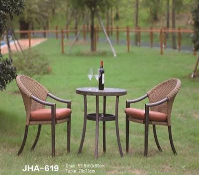 China Modern Outdoor Garden Chair Set Two Seater Patio Furniture Iron Table Poolside Table Garden Chairs for sale