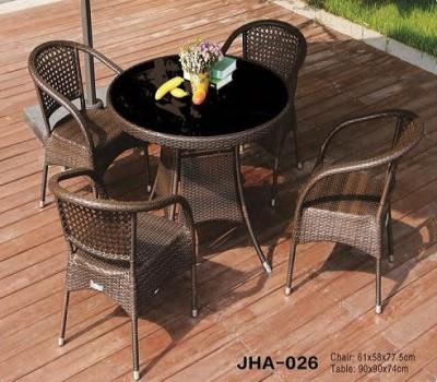 China Patio Table Set Traditional Outdoor Chair And Table Set Weatherproof Rattan Furniture for sale