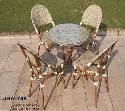 China Modern Outdoor Coffee Table Set, Garden Dining Table, 4 Seater Rattan Furniture for sale