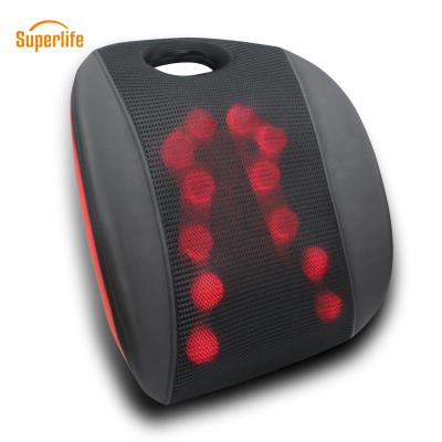 China Built-in Ergonomic Rolliing 3D Heating Function Massage Cushion with 12 Massage Heads for sale