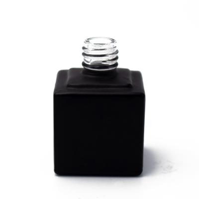 China Factory Hot Selling Cosmetic 10ml 13ml 15ml Black Square Gel Nail Polish Empty Stamping Bottles for sale