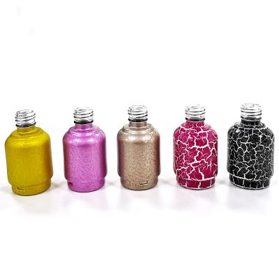 China Professional Custom Clear Empty Glass Gel Color UV Gel Bottle 10ml 20ml Polish Cosmetic Professional for sale