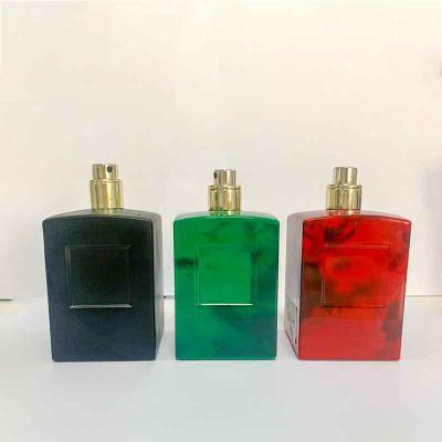 China Cosmetic Ready To Ship Beautiful Perfume Fancy Cap Red Empty Perfume Bottle With Box Packaging for sale