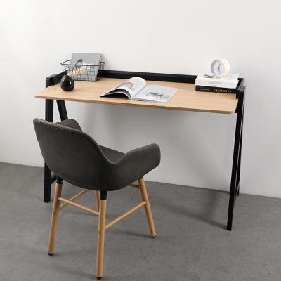 China Black Solid Wooden Computer Desk Computer Desk Modern Table Desk Base Writing Table Durable Wholesale Wood Top Home Furniture for sale