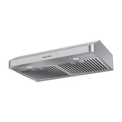 China Hotel Zhongshan Kitchen Vented Hood Ultrathin Stainless Steel Wall Mounted Range Hood for sale