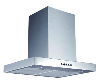 China H401-6P Stainless Steel Commercial Stainless Steel Kitchen Fan Copper Touch Knob T Shape Range Hood Cooker Hood Range Hoods for sale