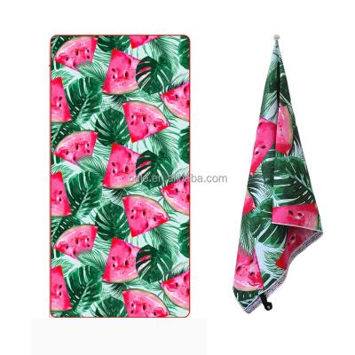 China Sustainable Eco Friendly Beach Towels Sand Sustainable Microfiber Beach Towel New Towel Free Function for sale