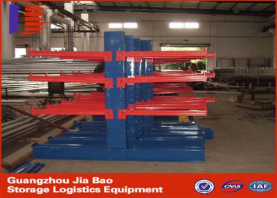 China Galvanized Steel Single Sided Cantilever Steel Storage Racks ISO / TUV for sale