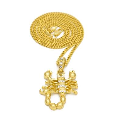 China Hip Hop Fashionable Scorpion Pendant Necklace for Men and Women Jewelry Gift for sale