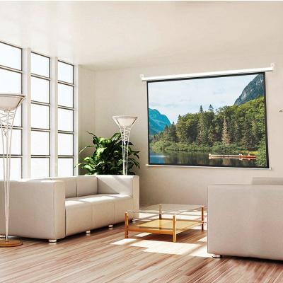 China Competitive Price Wall Mounted 60 Inch 16:10 Powered Electric 4k Projection Screens for sale