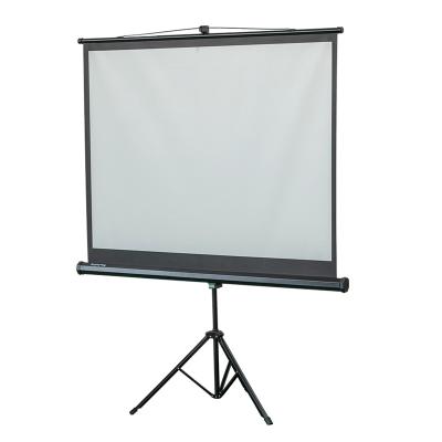 China High Quality White Plastic Home Theater Tripod Powered Bracket Projection Screen for sale