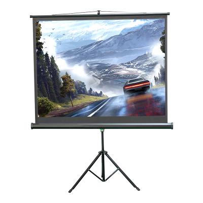 China Reputable Tripod Home Theater Fold Bracket White Plastic Smart Projection Screen for sale