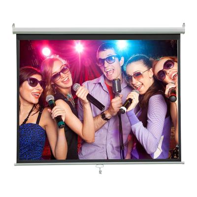 China 16:10 CE Foldable Electric Auto-lock Electric Motorized Vertical Projection Screen Eco-friendly 100 Inch Wall Mounted for sale