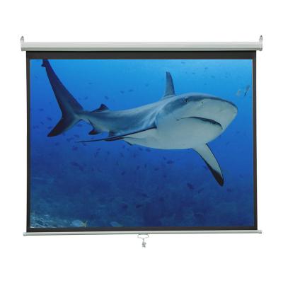 China Excellent Quality 4:3 Wall Mounted 120 Inch Wall Mounted 4:3 Air Auto-lock Electric Foldable Retractable Projector Screen for sale