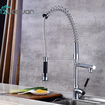 China Thermostatic Faucets China Supplier Brass Pull Out Hose Kitchen Faucet for sale