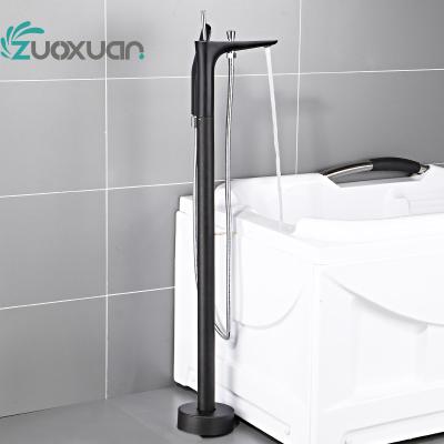 China Without Slide Bar Floor Shower Free Standing Bathtub Faucets for sale