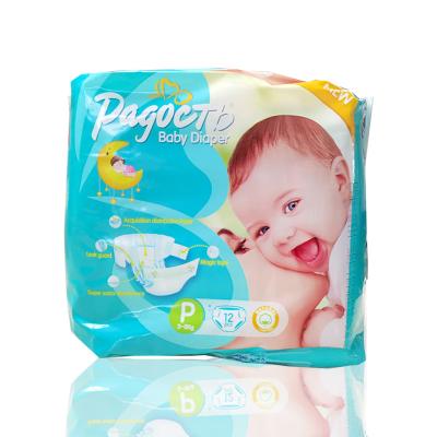 China PagoCTb Printed Private Label Couche Pour In China Wholesale Disposable Colored Soft Natural Baby Diapers Cotton Baby Diapers for sale