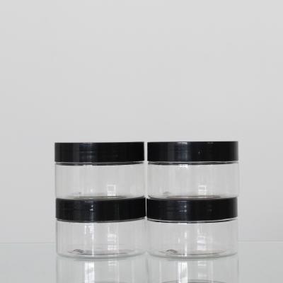 China 68mm Wide Mouth Cosmetic Jars , Cosmetic Cream Pet Plastic Container for sale